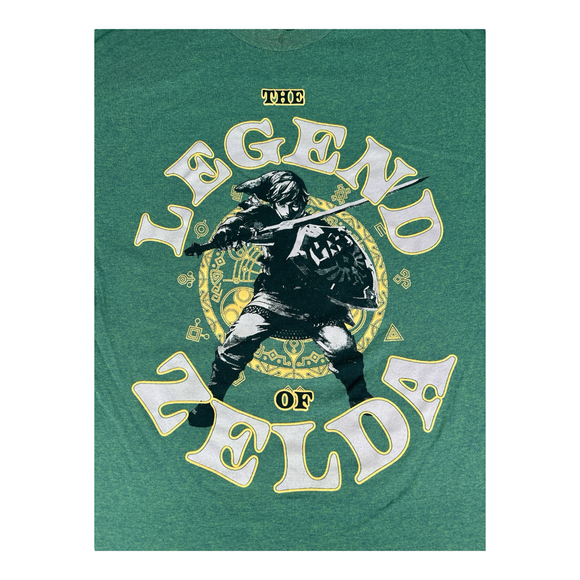 Nintendo Legend of Zelda Green T-shirt Sz 2XL - Picture 2 of 4